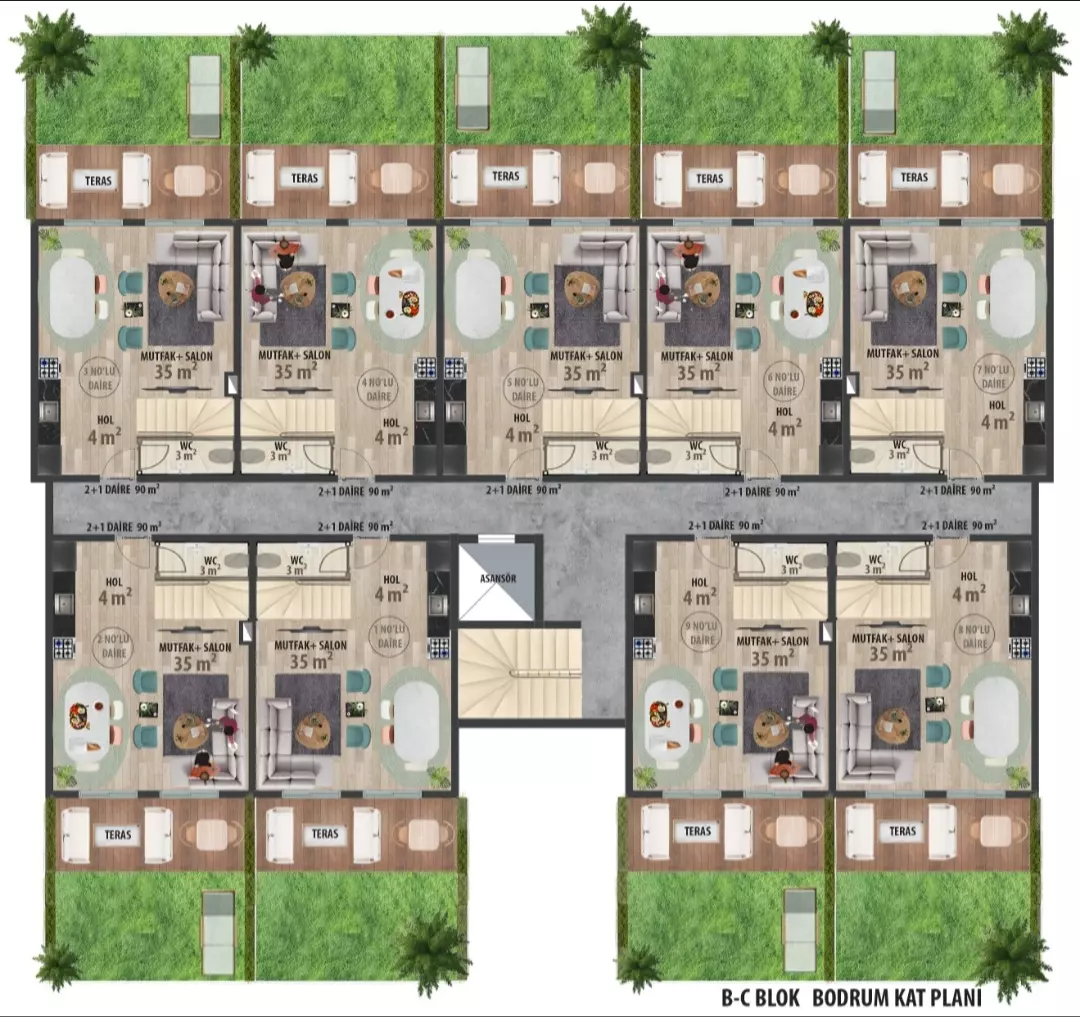 B Block Garden Floor Plan
