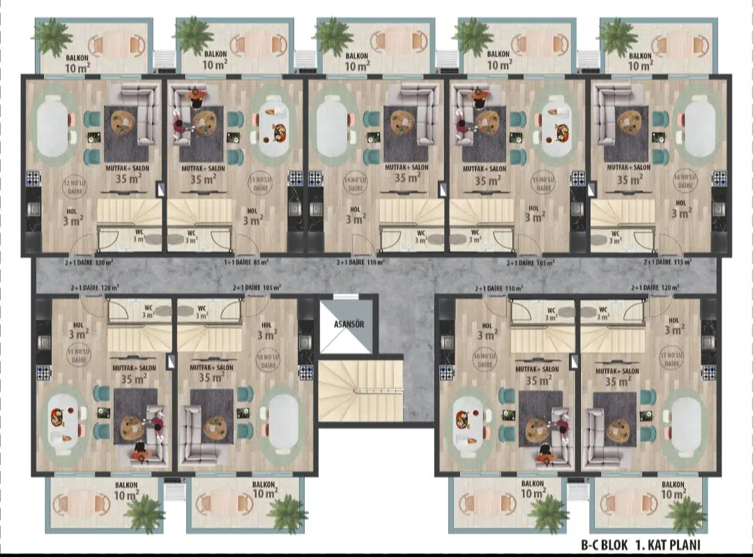 B C Block Ground floor plan